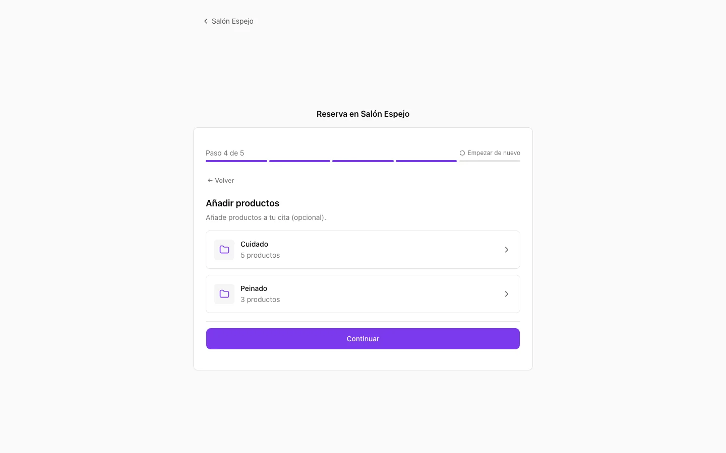 Paso 3: rellenar los datos del cliente